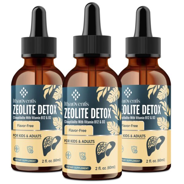 Version 1.0.0 Botella gotas zeolita Itharoventis 6 fl oz sabor fruta del monje