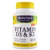 Botella Healthy Origins vitamina D3 y K2 cápsulas blandas