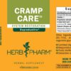 Botella Herb Pharm Cramp Care extracto herbal líquido 4 oz