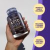 Botella de Herbtonics Keto Sleep con 60 cápsulas.