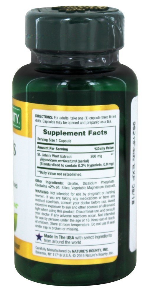 Botella de Hierba de San Juan Nature's Bounty