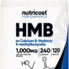 Botella de HMB Nutricost 1000mg