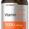 Botella Horbäach vitamina E 1000 ui cápsulas blandas 200 unidades