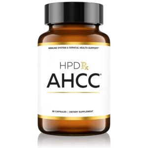 Botella HPD Rx AHCC y shiitake 1100 mg suplemento inmunológico