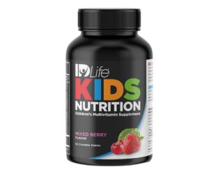 Botella IDLife vitaminas masticables para niños sabor mezcla de berries