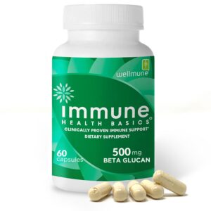 Botella Immune Health Basics beta glucano 60 cápsulas