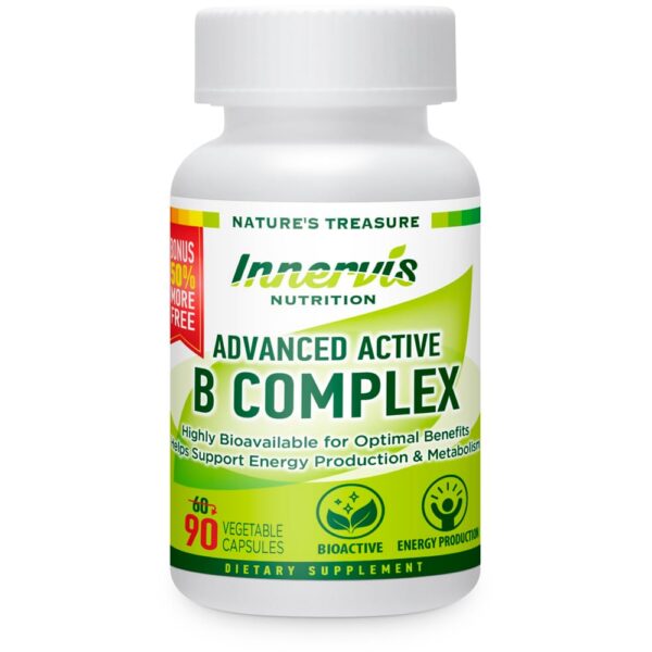 Botella INNERVISNUTRITION vitaminas b complejo 90 cápsulas