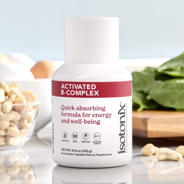 Botella Isotonix Activated B Complex vitaminas B bebida isotónica