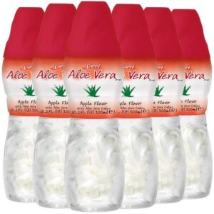 Botella jugo aloe vera sabor manzana Sappe pack de 6