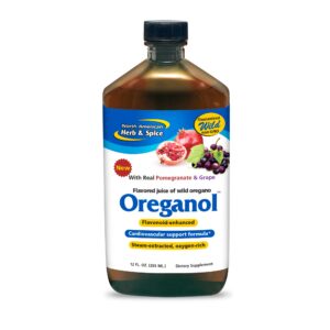 Botella de Jugo Oreganol con granada y uva para salud
