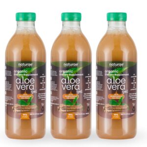 Botella de jugo orgánico aloe vera con ashwagandha Naturae Healthy