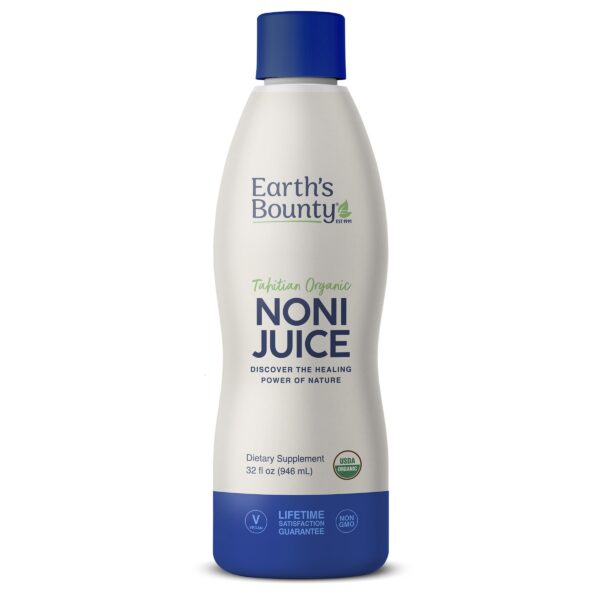 Botella de jugo orgánico de noni Tahitian Earth’s Bounty 32 oz