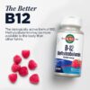 Botella KAL vitamina B12 para metabolismo y energía saludable