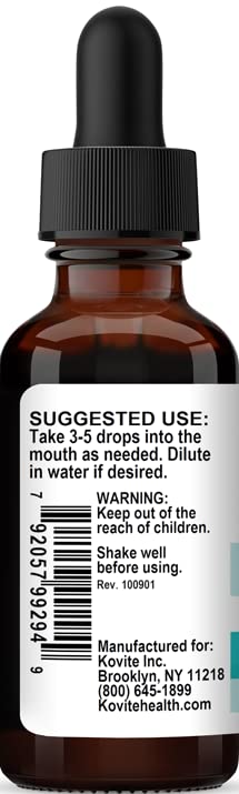 Botella de Kovite menta sin alcohol con clorofila