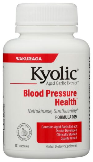 Version 1.0.0 Botella de Kyolic para salud de presión arterial 80 cápsulas