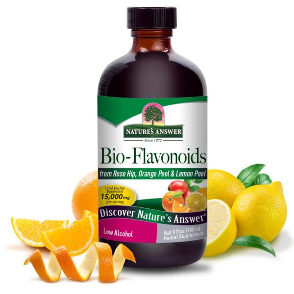 Botella lipo flavonoide plus Nature's Answer para salud auditiva