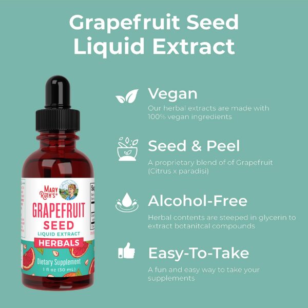 Botella de MaryRuth Organics extracto de semilla de toronja líquido