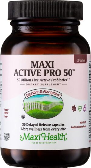 Botella Maxi Health Probiotic Plus 50 mil millones 30 cápsulas