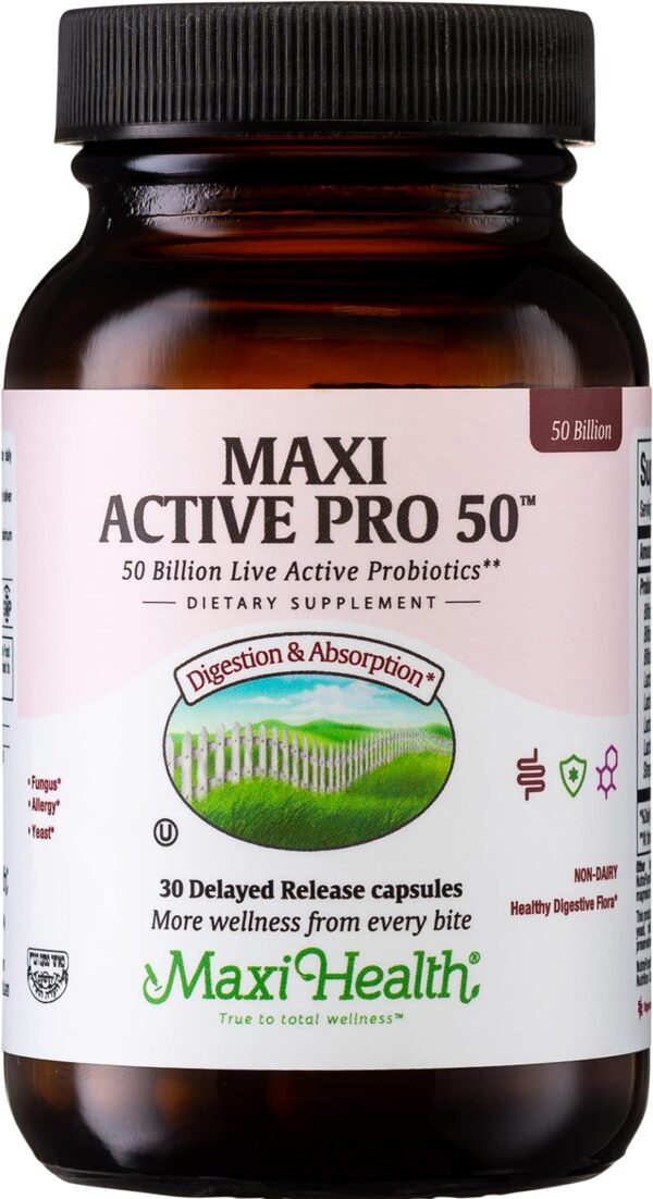 Botella Maxi Health Probiotic Plus 50 mil millones 30 cápsulas