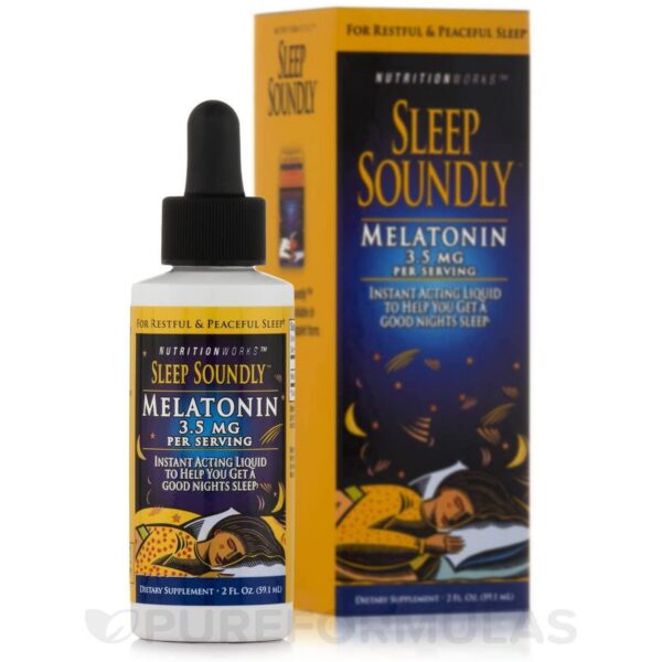 Botella melatonina líquida NutritionWorks 3.5mg formato 2 oz