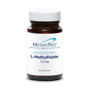 Botella de MethylPro L-Metilfolato 7.5mg con 90 cápsulas