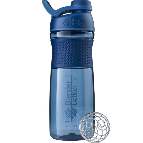 Botella mezcladora BlenderBottle SportMixer azul marino 28 onzas