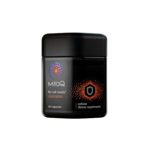 Botella MitoQ Curcumina avanzada con CoQ10 60 cápsulas