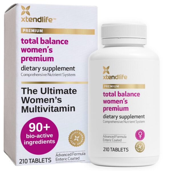Botella de multivitaminas para mujer Xtendlife Total Balance Premium