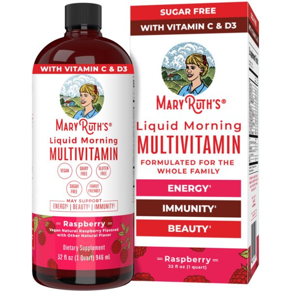 Botella de multivitamínico líquido MaryRuth Organics 32 oz