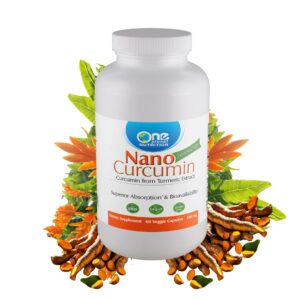 Botella Nano Cúrcuma 500 mg One Planet Nutrition 60 cápsulas