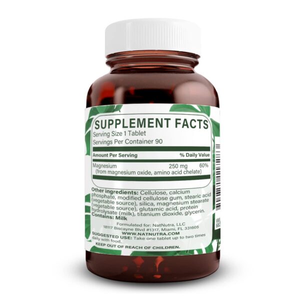 Version 1.0.0 Botella Natural Nutra con magnesio quelado para huesos y energía