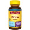 Botella de Nature Made Biotina 1000 mcg 120 softgels