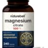 Botella NatureBell citrato de magnesio 240 cápsulas