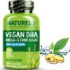 Botella de NATURELO DHA vegano omega 3 de algas
