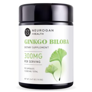 Botella Neurogan Ginkgo Biloba 300 mg 90 cápsulas