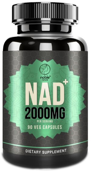 Botella Noble Nature NAD+ 2000mg cápsulas veganas 90 unidades