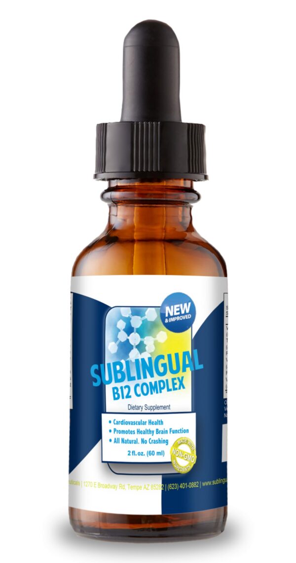 Botella Nutracéuticos Complejo Sublingual B12 2 fl oz