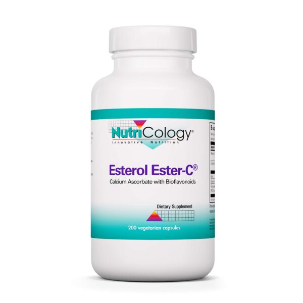 Botella Nutricology Esterol Ester-C vitamina C 1350mg 200 cápsulas