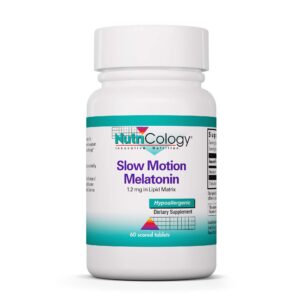 Version 1.0.0 Botella Nutricology melatonina dosis baja 60 tabletas