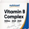 Version 1.0.0 Botella Nutricost complejo vitamina B 462mg 240 cápsulas