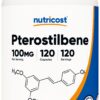 Botella Nutricost Pterostilbene 100mg 120 cápsulas