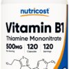 Botella Nutricost Vitamina B1 500 mg con 120 cápsulas
