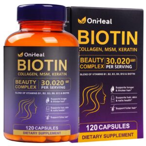 Botella de OnHeal Biotina y Colágeno