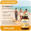 botella oppuland vitamina d3 10000 ui 120 tabletas masticables