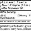 Botella Patient One vitamina b12 líquida 2000mcg