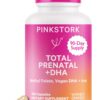 Version 1.0.0 Botella Pink Stork Vitaminas Prenatales con DHA y folato 180 cápsulas