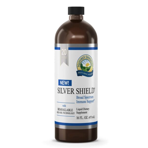 Botella de plata coloidal Silver Shield Nature's Sunshine 16 oz