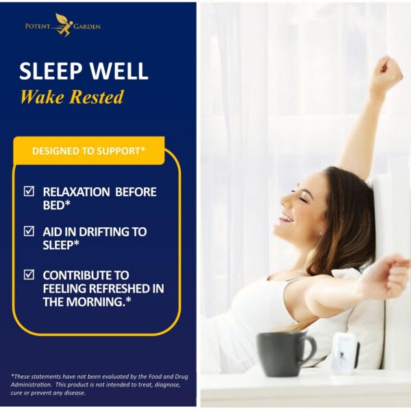 Version 1.0.0 Botella Potent Garden Sleep Well con ingredientes naturales para dormir