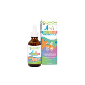 Botella de probióticos líquidos LiviaOne para niños 2 onzas