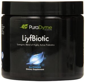 Version 1.0.0 Botella PuraDyme LiyfBiotic probiótico multicepa 8 onzas